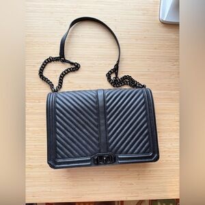 Rebecca Minkoff Chevron Quilted Jumbo Love Crossbody